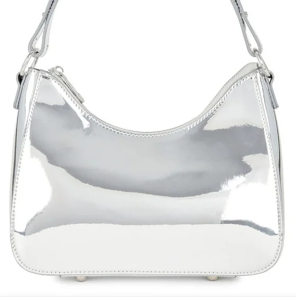 8 Other Reasons It Girl Shoulder Bag Silver Chrome NWT - Picture 3 of 9